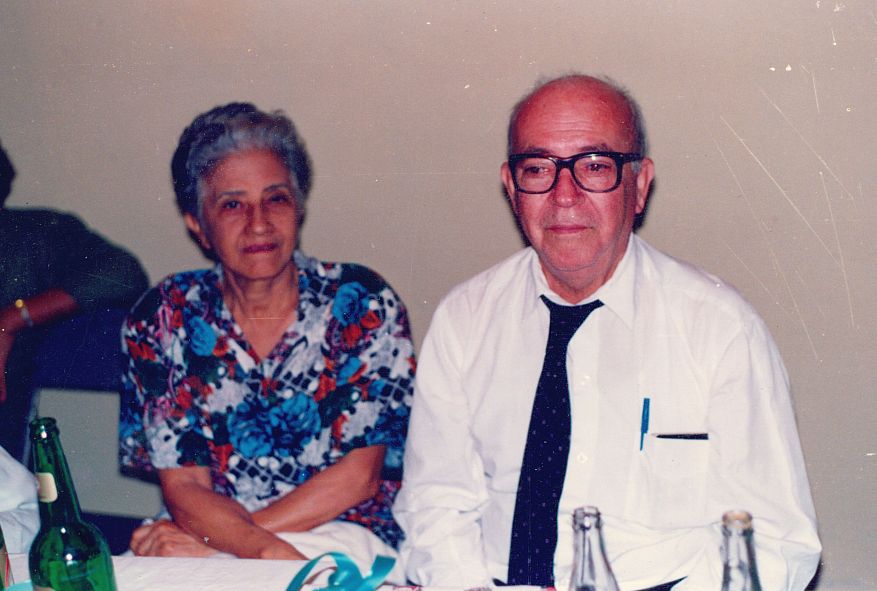Con su esposa, Consuelo Martínez. 21 diciembre, 1993